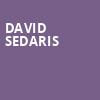 David Sedaris, Miller Theater Augusta, Atlanta