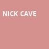 Nick Cave, Atlanta Symphony Hall, Atlanta